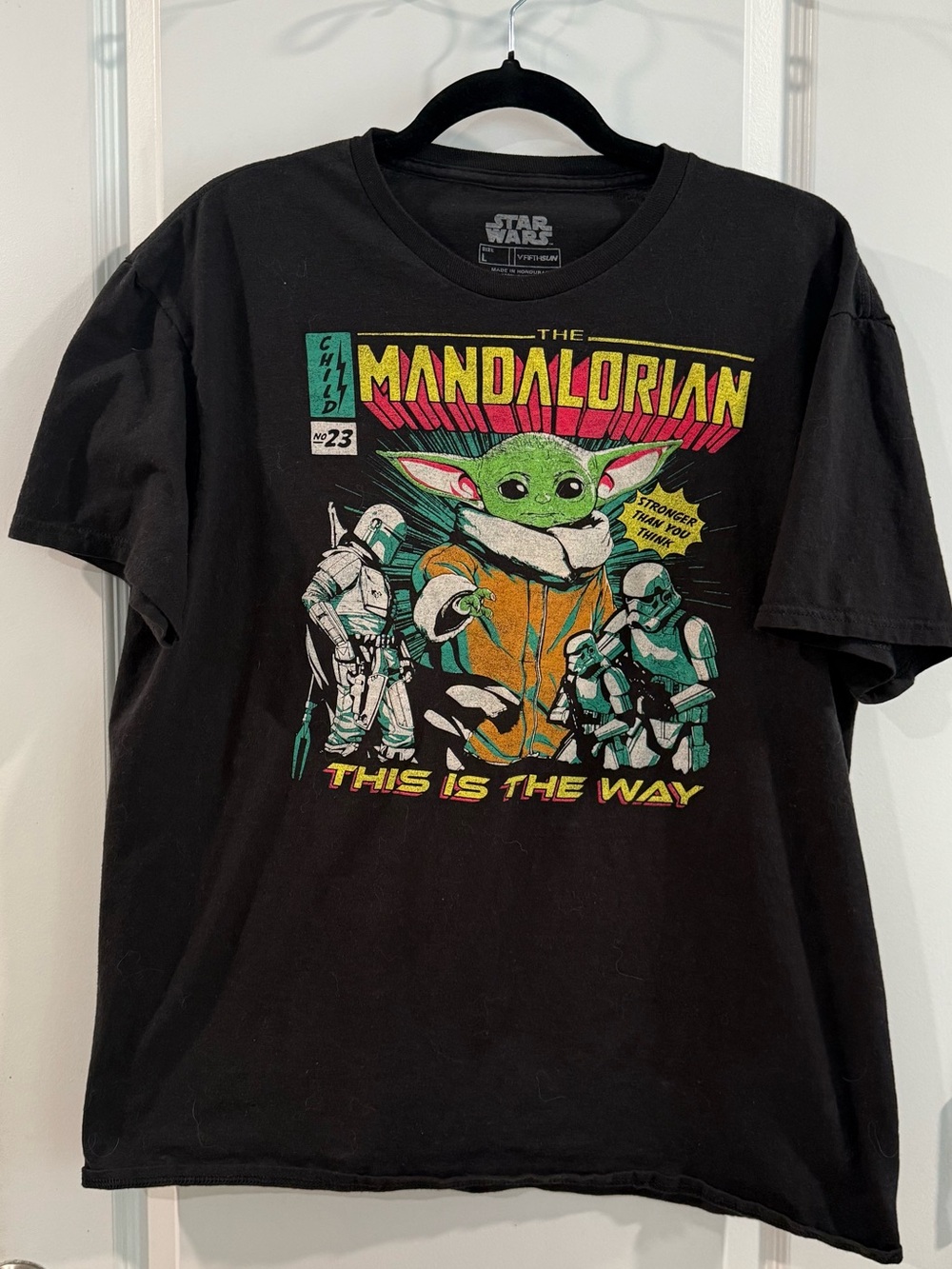 Star Wars The Mandalorian 'The 23rd Child' Graphic Tee - Black